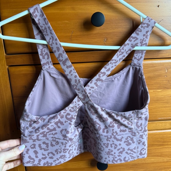 Athleta Leopard Print Sports Bra – Size M - Picture 3 of 4